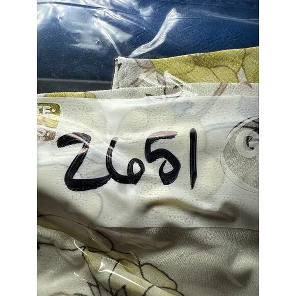 Necessary Objects floral beaded empire‎ waist sheer lined dress womens small y2k - Picture 10 of 10